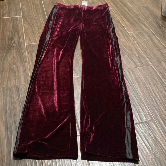 Venus velvet with satin tuxedo style dressy pants - Picture 1 of 8